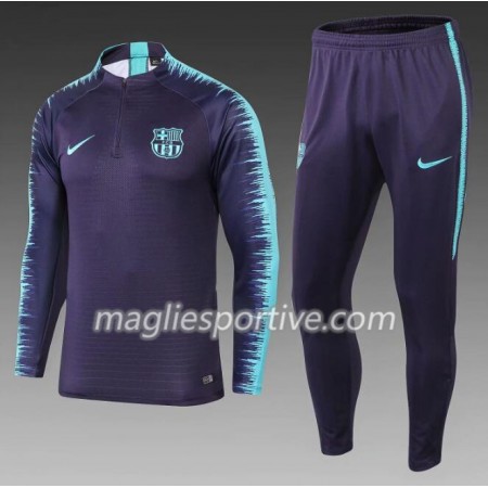 Barcellona Tute Felpe da Allenamento Blu 2018/2019